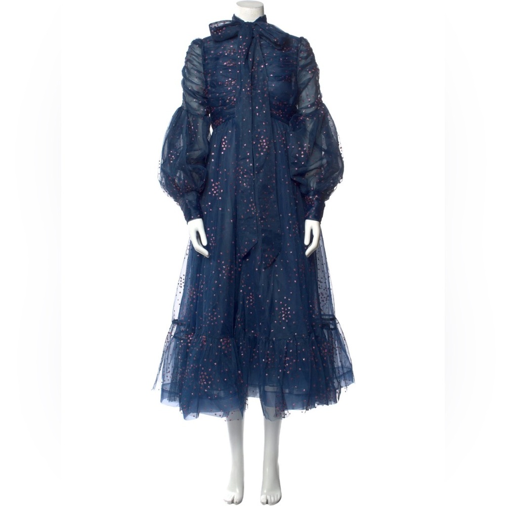 Zimmermann Rhythm Glitter Midi Gown